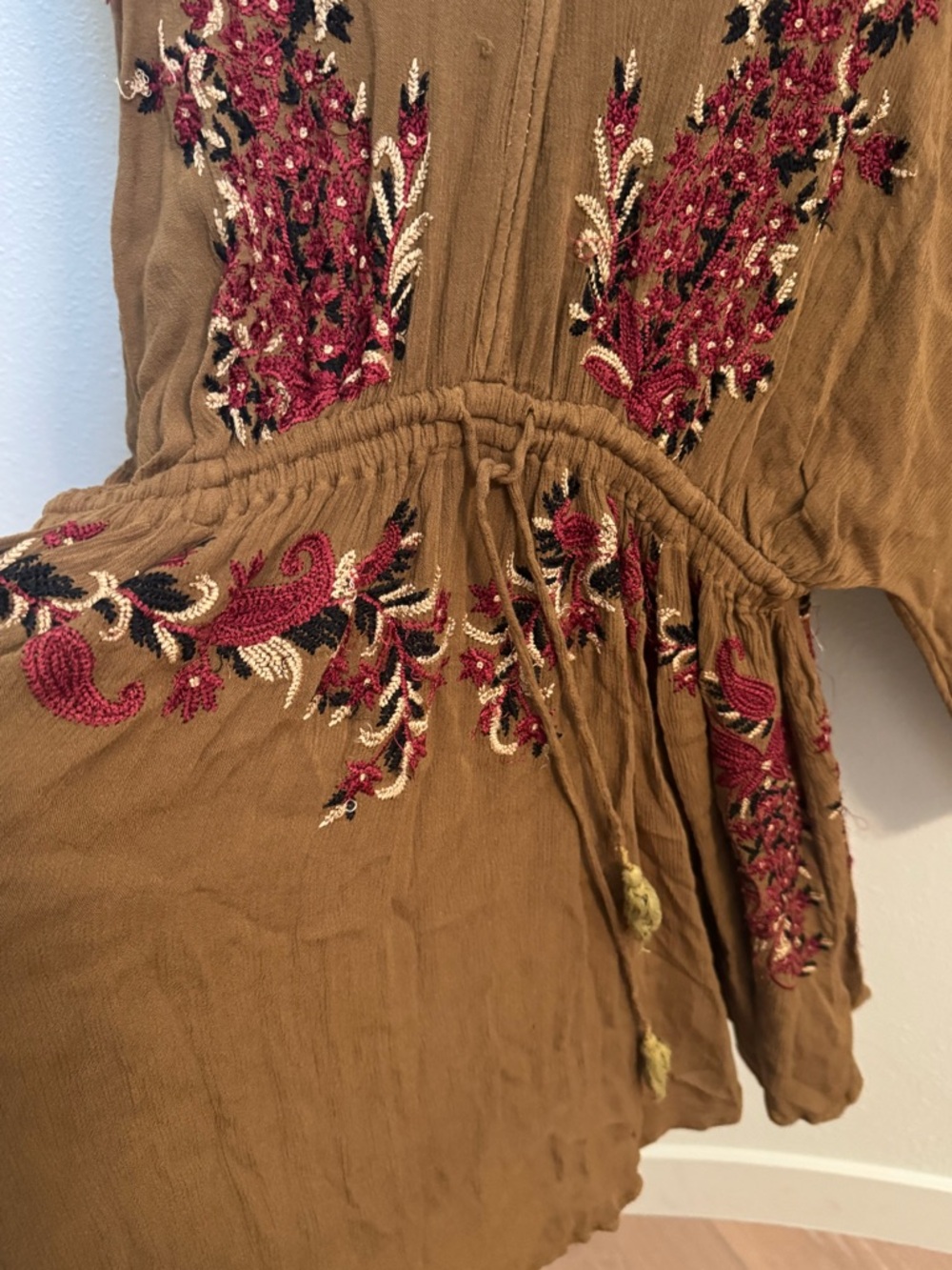 Free People Rust Brown Casual Dress - Picture 5 of 8
